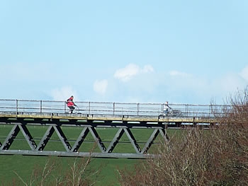 Photo Gallery Image - Cyclists on Meldon Viaduct