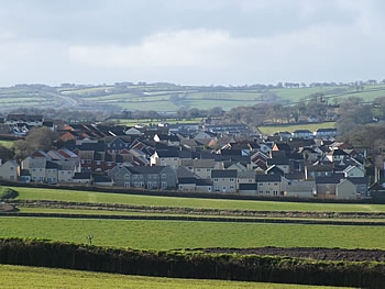 Photo Gallery Image - New housing on the Crediton road in the Parish