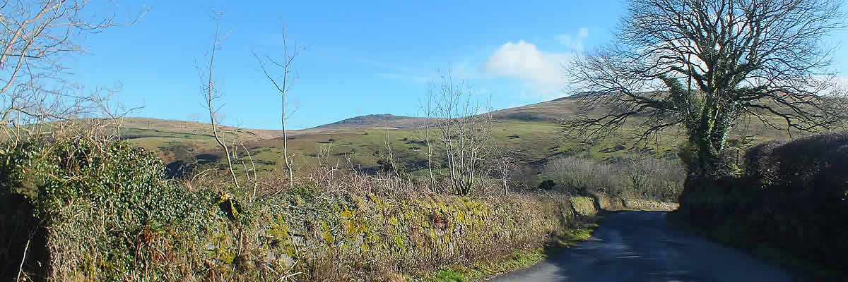 Views from Meldon Village towards Yes Tor and High Willhays on Dartmoor