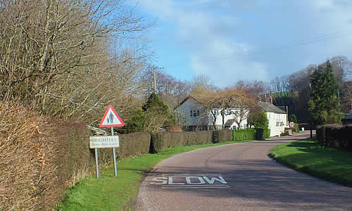 Views of the hamlet of Brightley