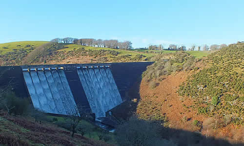 Meldon Reservoir, completed in 1972, supplies much of North Devon's water