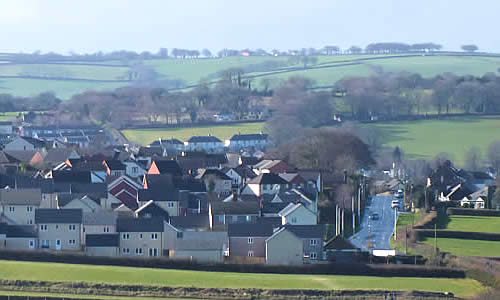 New housing in the Parish on the Crediton road